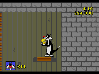 Sylvester and Tweety in Cagey Capers screenshot 4 for Sega Mega Drive